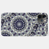 Blauw Bloemen Mandala CaseMate Telefoon Case (Achterkant (horizontaal))