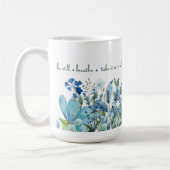 Blauw Bloemen 'Mindful Blooms' Mok (Links)