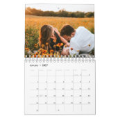 Blauw Bloemen Moderne Aangepaste Foto 2024 Kalende Kalender (Jan 2027)