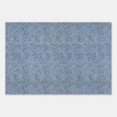 Blauw Bloemen Morris Patterns met  Flowers Inpakpapier Vel (Voorkant)