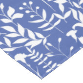 Blauw Bloemen patroon ST02x4 Wit L Blauw BG Tafelkleed (Gekanteld)