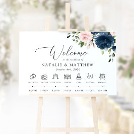 Blauw Bloemen, Roze Bloemen, Trouwtijdlijn Poster