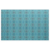 Blauw Bloemen Swirl Stof (Yard (91,4 cm))