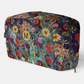 blauw Bloemen Toilettasje (Rechterhoek)