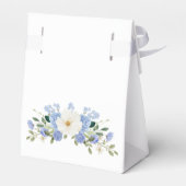 Blauw Bloemen Vergeet me niet gunst box Bedankdoosjes (Achterkant)