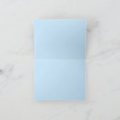 Blauw Bloemend Dank Je Notitiekaartje (Binnen)