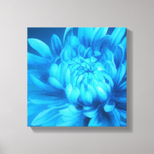 Blauw bloemendoek originele fine-art print