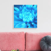 Blauw bloemendoek originele fine-art print (Insitu (Woonkamer))