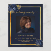 Blauw bloemengoudfotograafprogramma (Voorkant)