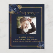 Blauw bloemengoudfotograafprogramma (Voorkant)