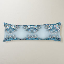 Blauw Bloemenkussen Lichaamskussen