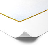 Blauw bloemenlimonade Vrijgezellenfeest welkomstbo Poster (Hoek)