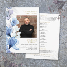 Blauw Bloemenmonument begrafenisopdracht