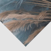 Blauw bloemenpampagras tissuepapier (Detail)