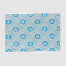 Blauw bloemenretro ontwerp