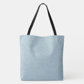 Blauw bloemig botanisch patroon monogram tote bag (Achterkant)