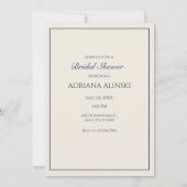 Blauw bloemig en vogeltje Kaart (Achterkant)