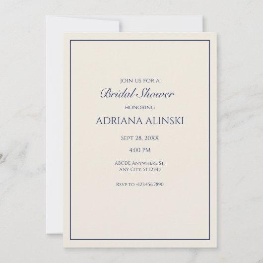 Blauw bloemig en vogeltje Kaart (Achterkant)