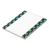 Blauw bloemig OT 96 Notitieblok (Linkerzijde)