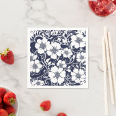 Blauw Bloemig Papieren Servetten (Insitu)
