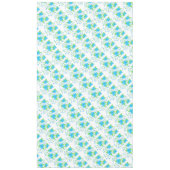 Blauw bloemig tafelkleed (Voorkant)