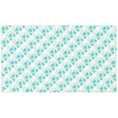 Blauw bloemig tafelkleed (Voorkant (Horizontaal))