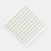 Blauw bloemige ontwerper servet (Hoek)