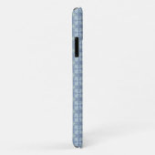 Blauw Bloemmotief Abstract Patroon Case-Mate iPhone Case (Achterkant/rechts)