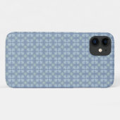 Blauw Bloemmotief Abstract Patroon Case-Mate iPhone Case (Achterkant (horizontaal))