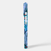 Blauw Bloemmotief Antiek Boho Modern Case-Mate iPhone Case (Achterkant / Links)
