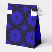 Blauw Bloemmotief Bedankdoosjes (Achterkant)