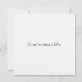 Blauw Bloemmotief Bewaar de Datum Kaart (Achterkant)