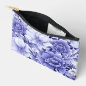 Blauw Bloemmotief Etui (Open)