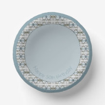 Blauw bloemmotief