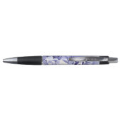 Blauw Bloemmotief Pen (Achterkant)