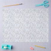 Blauw Bloemmotief Serie Ontwerp 12 Tissuepapier (Craft)