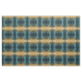 Blauw Bloemmotief Stof Naadloos Patroon Boho Moder (Yard (91,4 cm))