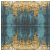 Blauw Bloemmotief Stof Naadloos Patroon Boho Moder (Swatch)