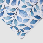 Blauw Bloemmotief Tissuepapier | Botanisch Cadeauv (Detail)
