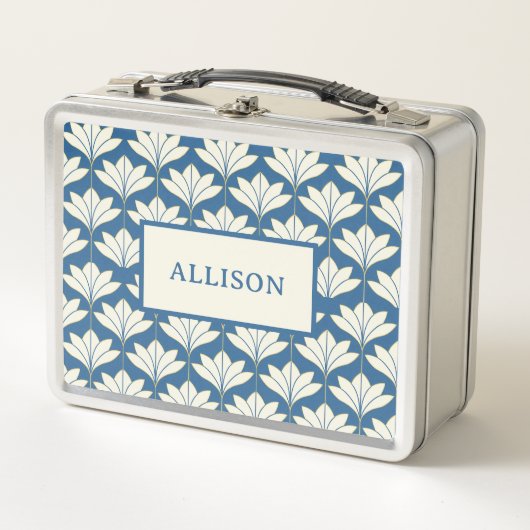  Blauw Bloempatroon Patroonnaam (Voorkant)