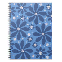 Blauw bloempatroon – stijlvolle toegang