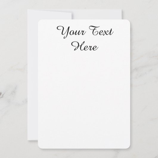 Blauw bloemschilderwerk met elegante accenten kaart (Achterkant)