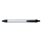 Blauw  Bloemschrift Naam Monogram Zwarte Inkt Pen (Achterkant)