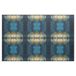 Blauw Bloemstof Naadloos Patroon Boho Modern Stof
