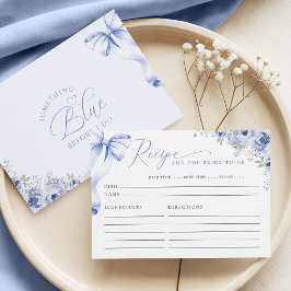 Blauw Bloemstuk Recept Bijlagekaart Informatiekaartje