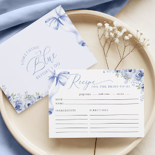 Blauw Bloemstuk Recept Bijlagekaart Informatiekaartje