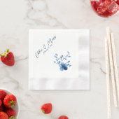 Blauw, Bloesem Bloesem, klein, Servet (Insitu)