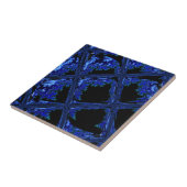 Blauw Blok Design Tegeltje (Zijkant)