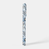 Blauw & Blush Botanisch Waterverf iPhone Hoesje (Rechterkant)