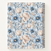 Blauw & Blush Botanisch Waterverf Notitieboek (Achterkant)